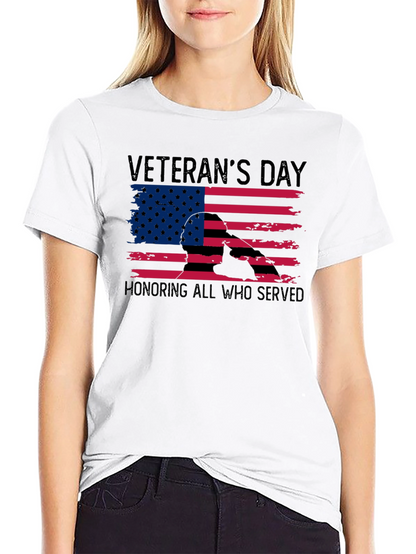 Veterans Day T-Shirt - Honoring All Who Served