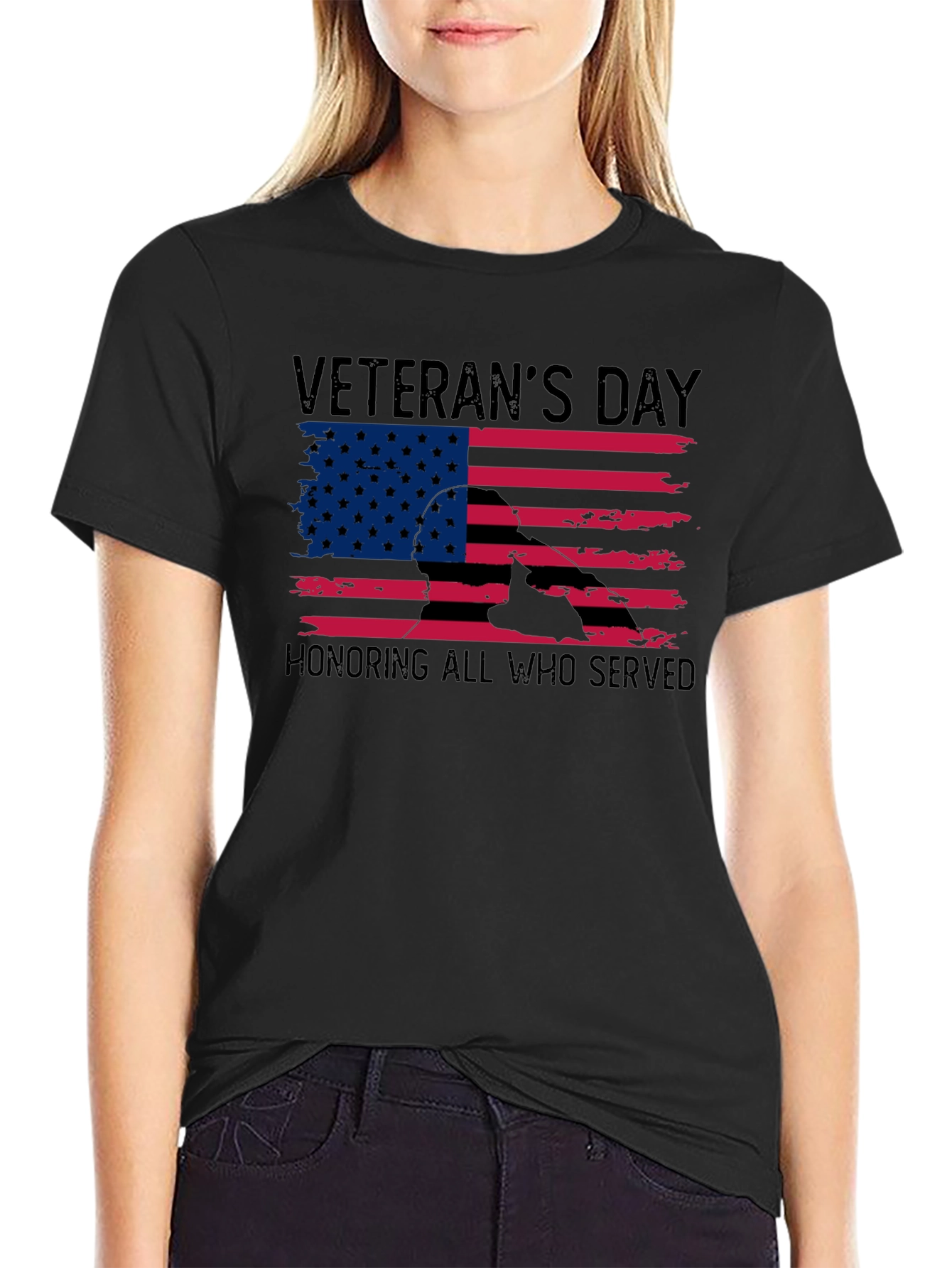 Veterans Day T-Shirt - Honoring All Who Served