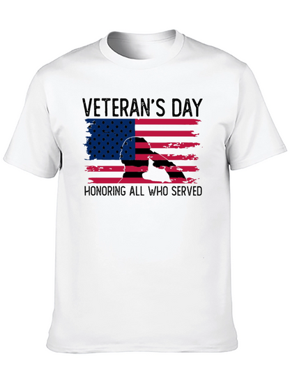 Veterans Day T-Shirt - Honoring All Who Served
