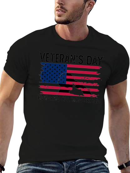 Veterans Day T-Shirt - Honoring All Who Served