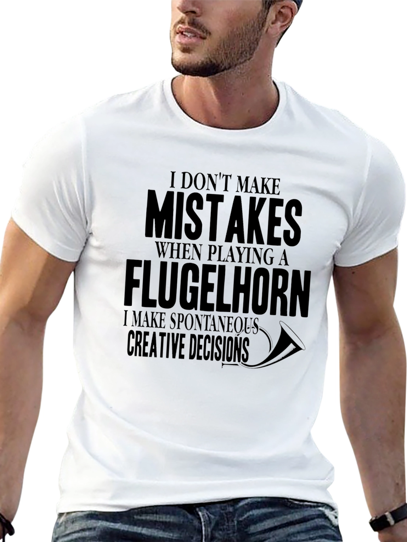 Flugelhorn Player T-Shirt - Spontaneous Creative Decisions