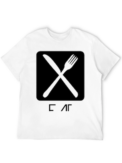 Eat T-Shirt - Knife & Fork Graphic Tee