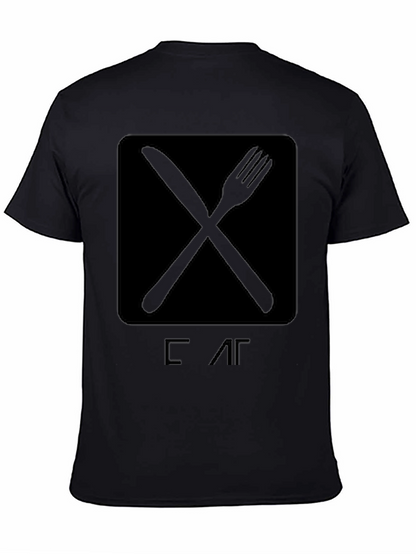 Eat T-Shirt - Knife & Fork Graphic Tee