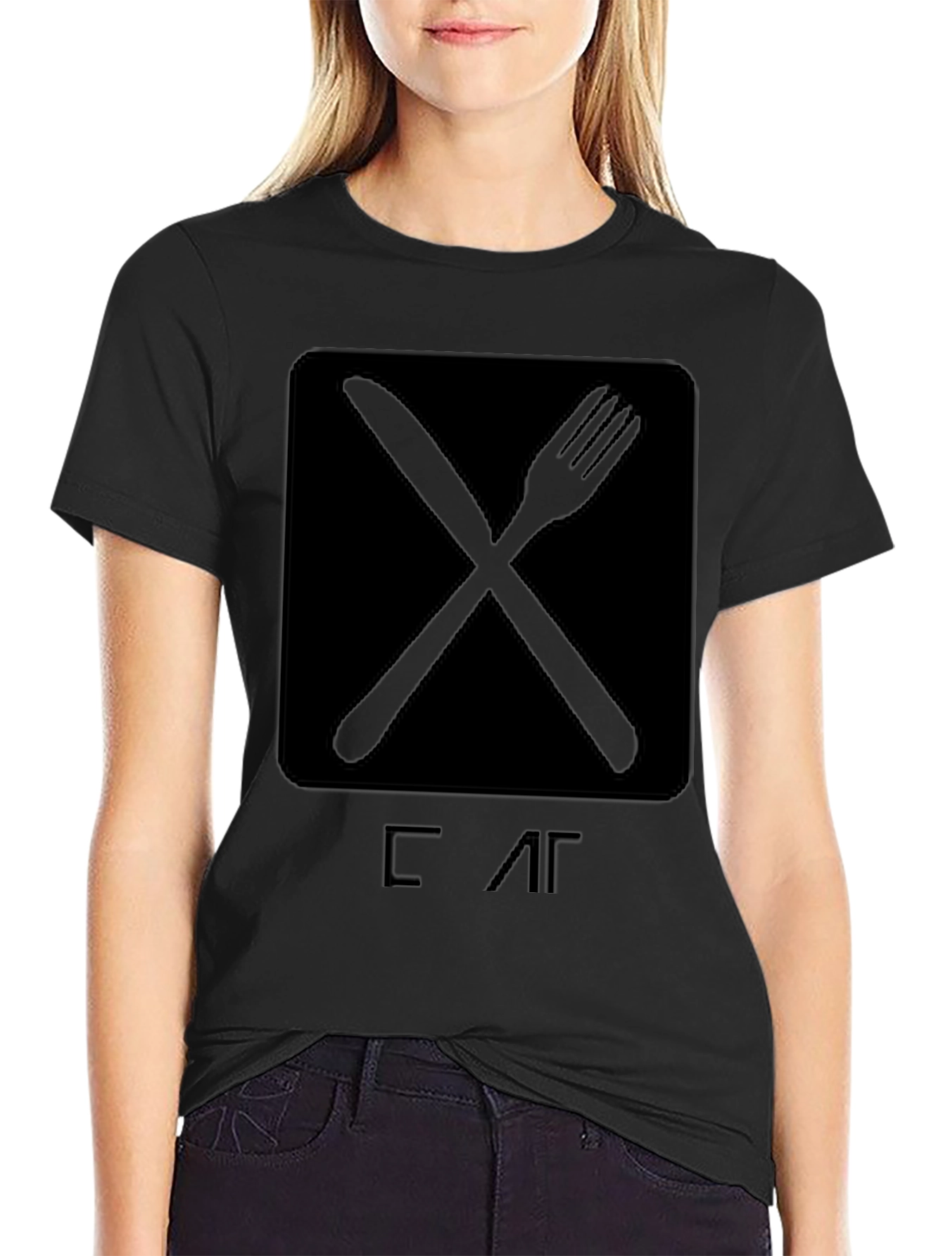 Eat T-Shirt - Knife & Fork Graphic Tee
