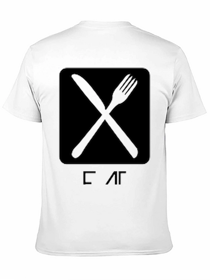Eat T-Shirt - Knife & Fork Graphic Tee