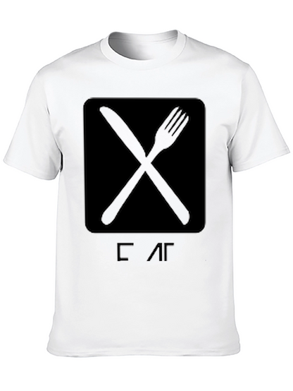 Eat T-Shirt - Knife & Fork Graphic Tee