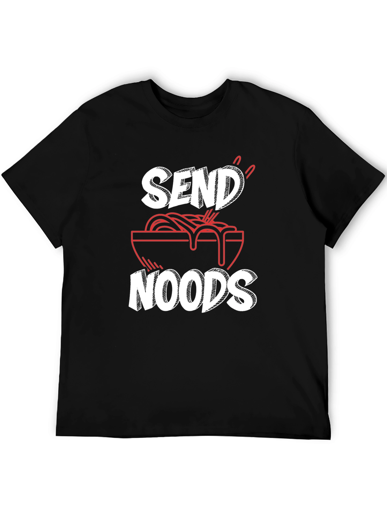 Send Noods Graphic Tee - Funny Ramen Shirt