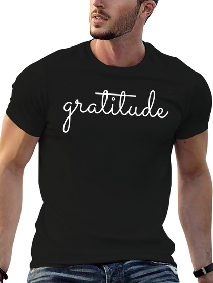 Gratitude Tee - Stylish and Comfortable Black T-Shirt