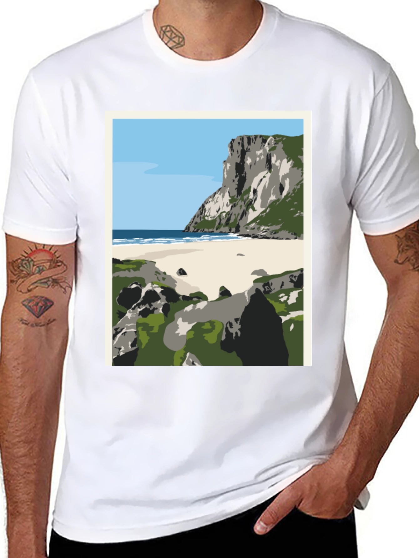 Coastal Cliff Graphic Tee