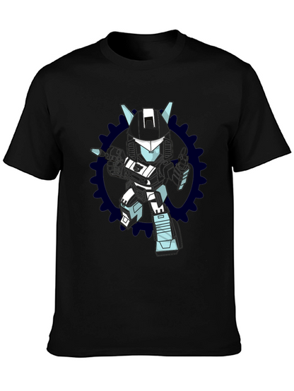 Robot Graphic Black T-Shirt