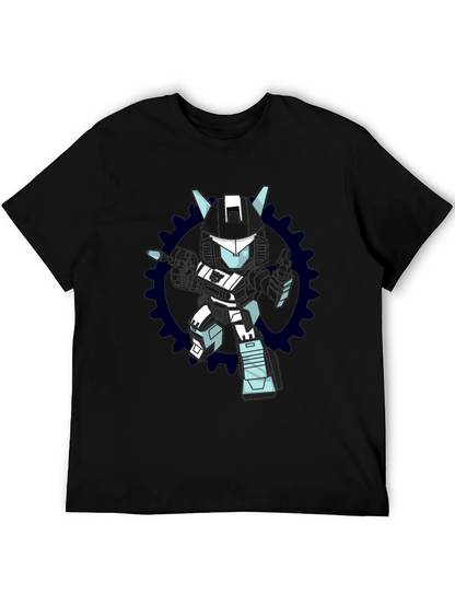 Robot Graphic Black T-Shirt