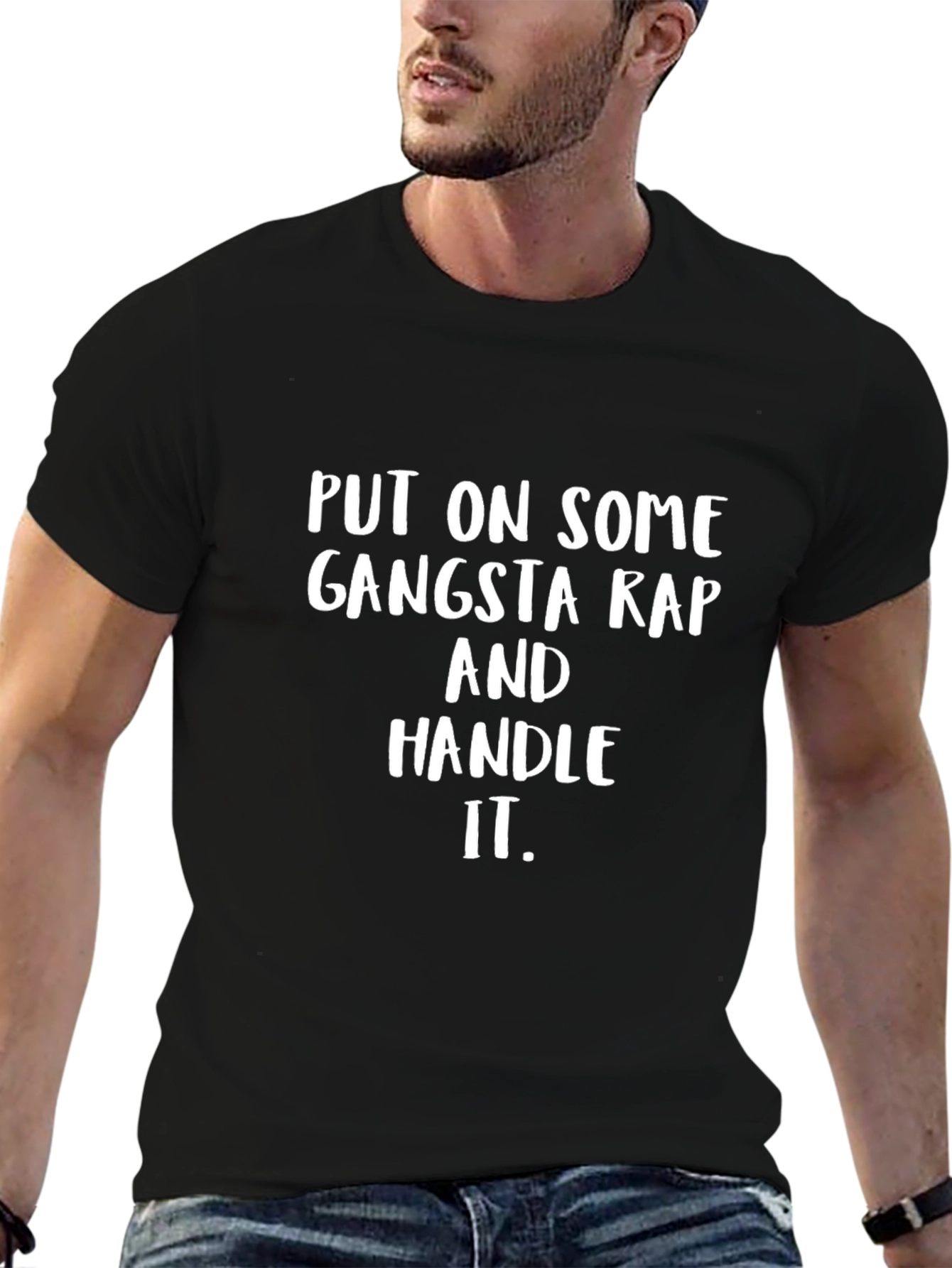 Gangsta Rap Slogan T-Shirt