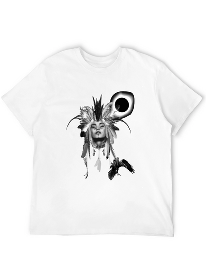 Native Headdress Black Graphic Tee