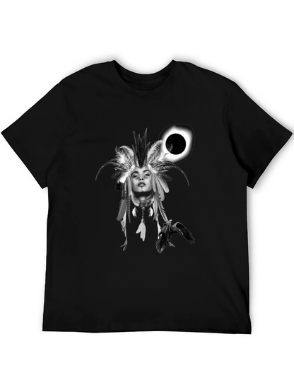 Native Headdress Black Graphic Tee