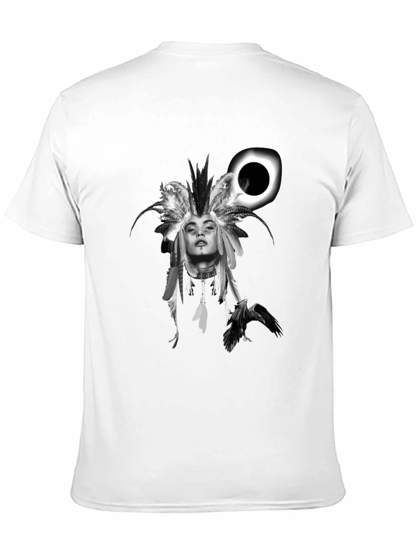 Native Headdress Black Graphic Tee