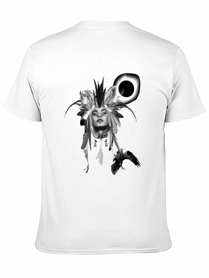 Native Headdress Black Graphic Tee