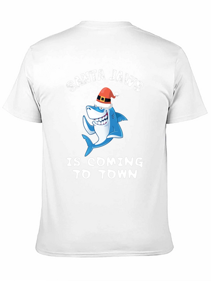 Santa Jaws T-Shirt - Christmas Shark Tee