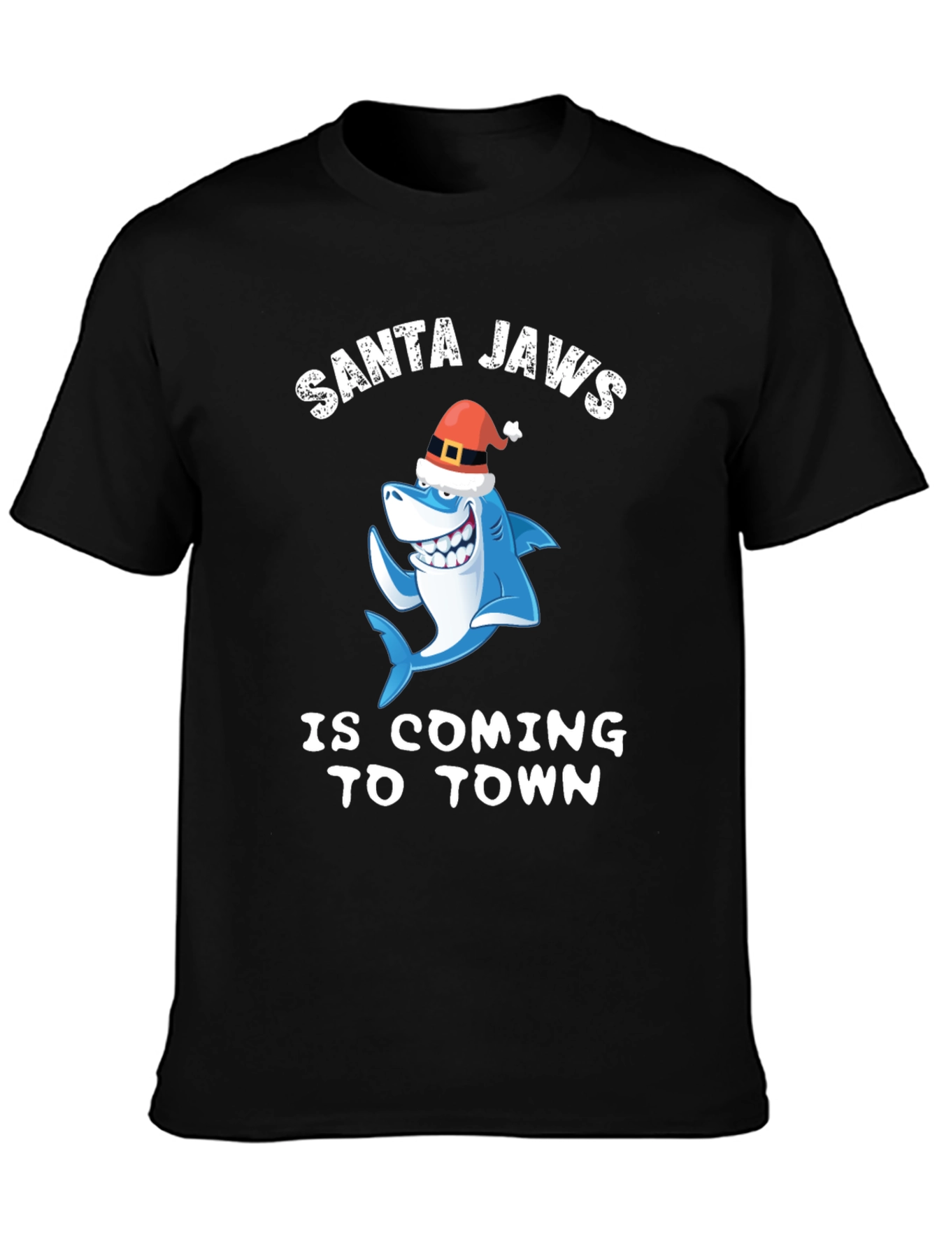 Santa Jaws T-Shirt - Christmas Shark Tee