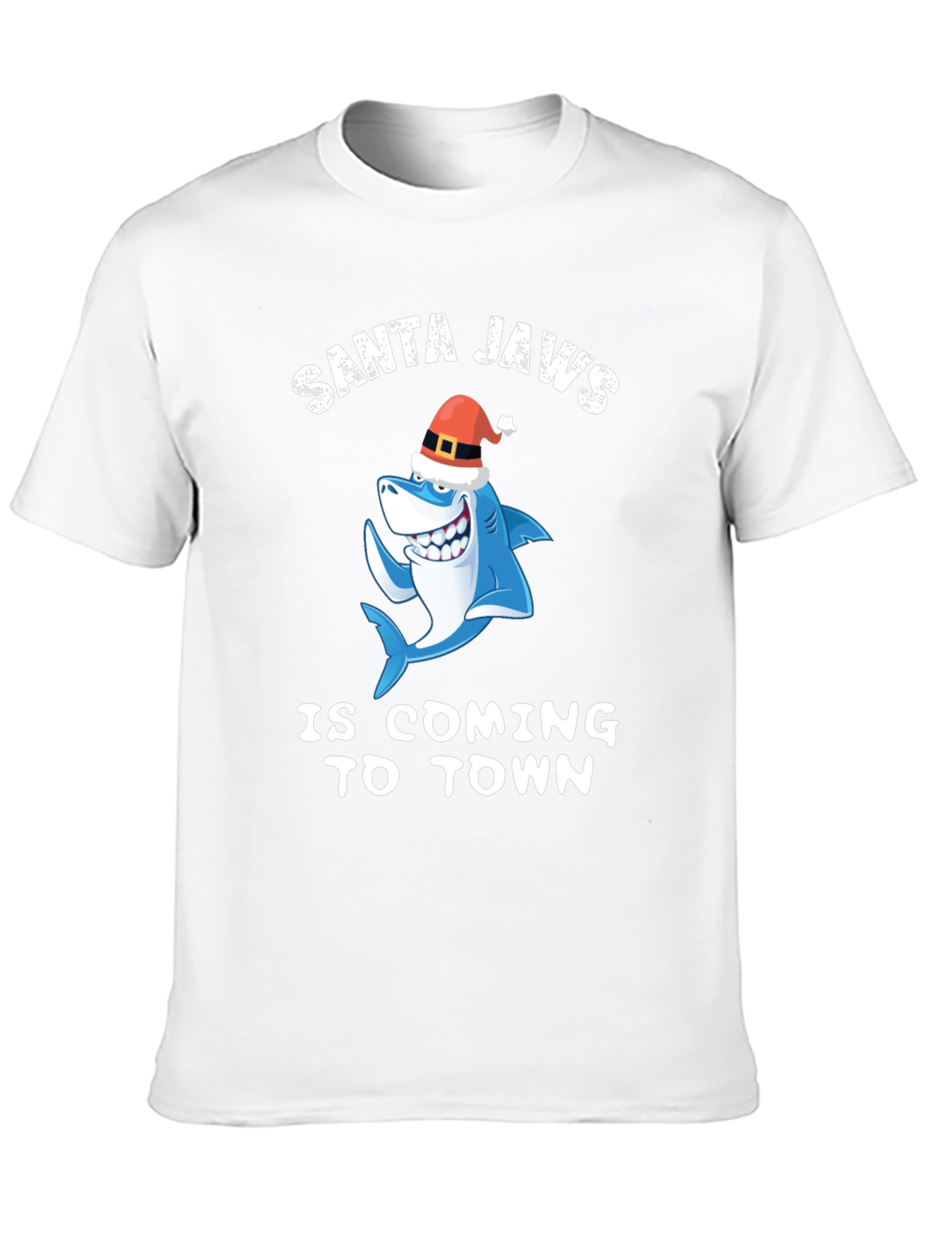 Santa Jaws T-Shirt - Christmas Shark Tee