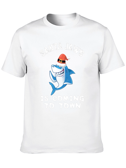 Santa Jaws T-Shirt - Christmas Shark Tee
