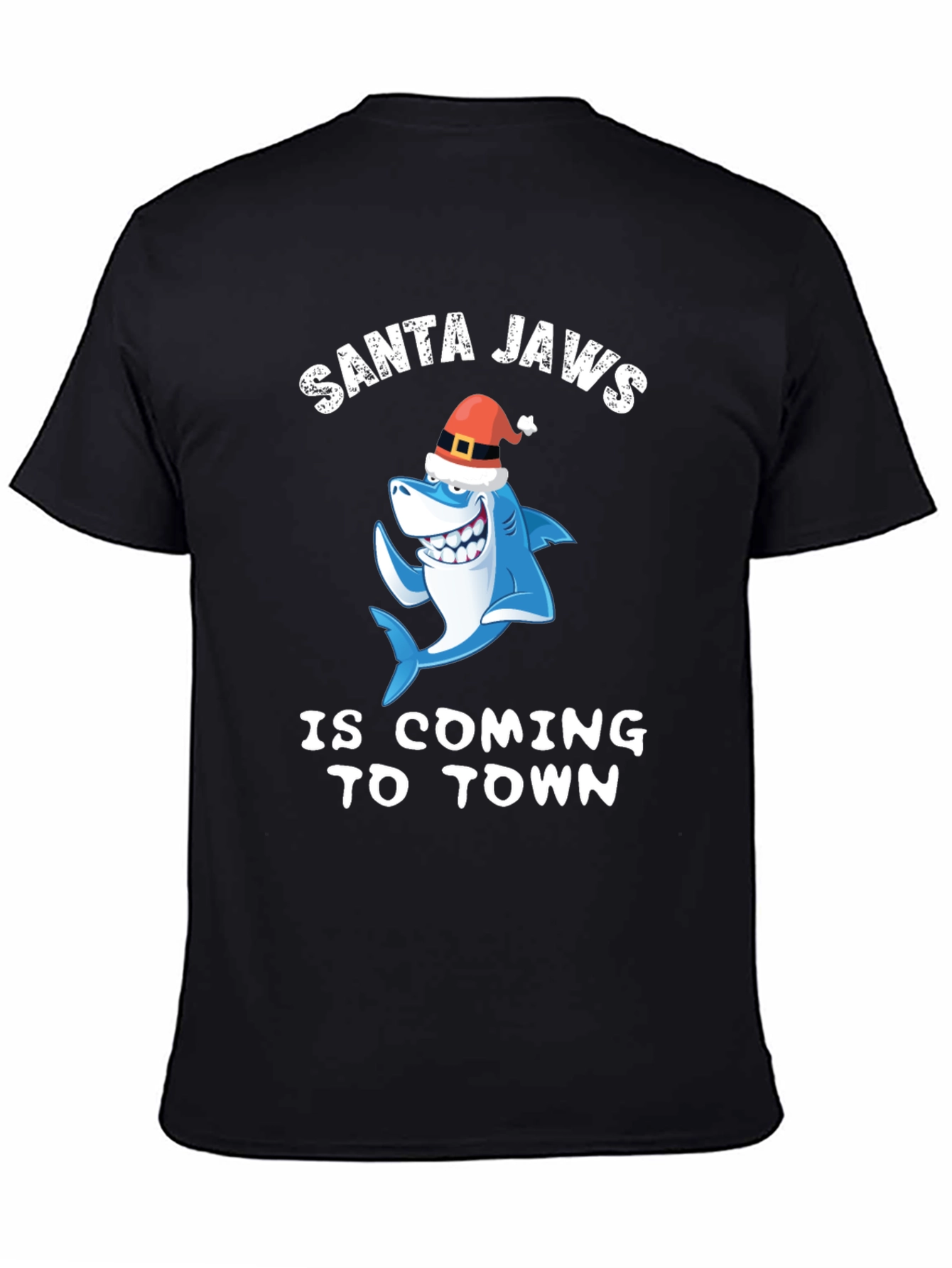 Santa Jaws T-Shirt - Christmas Shark Tee