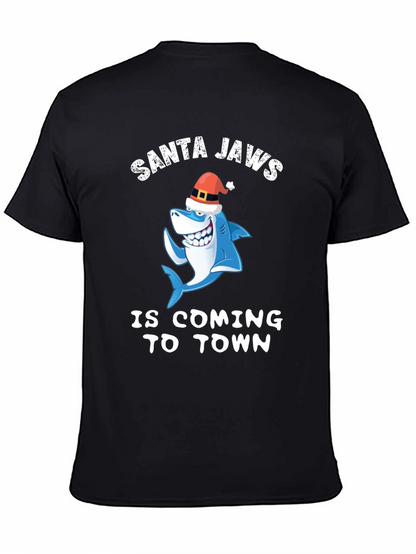 Santa Jaws T-Shirt - Christmas Shark Tee
