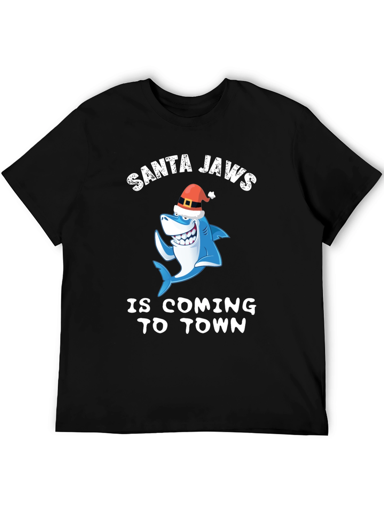 Santa Jaws T-Shirt - Christmas Shark Tee