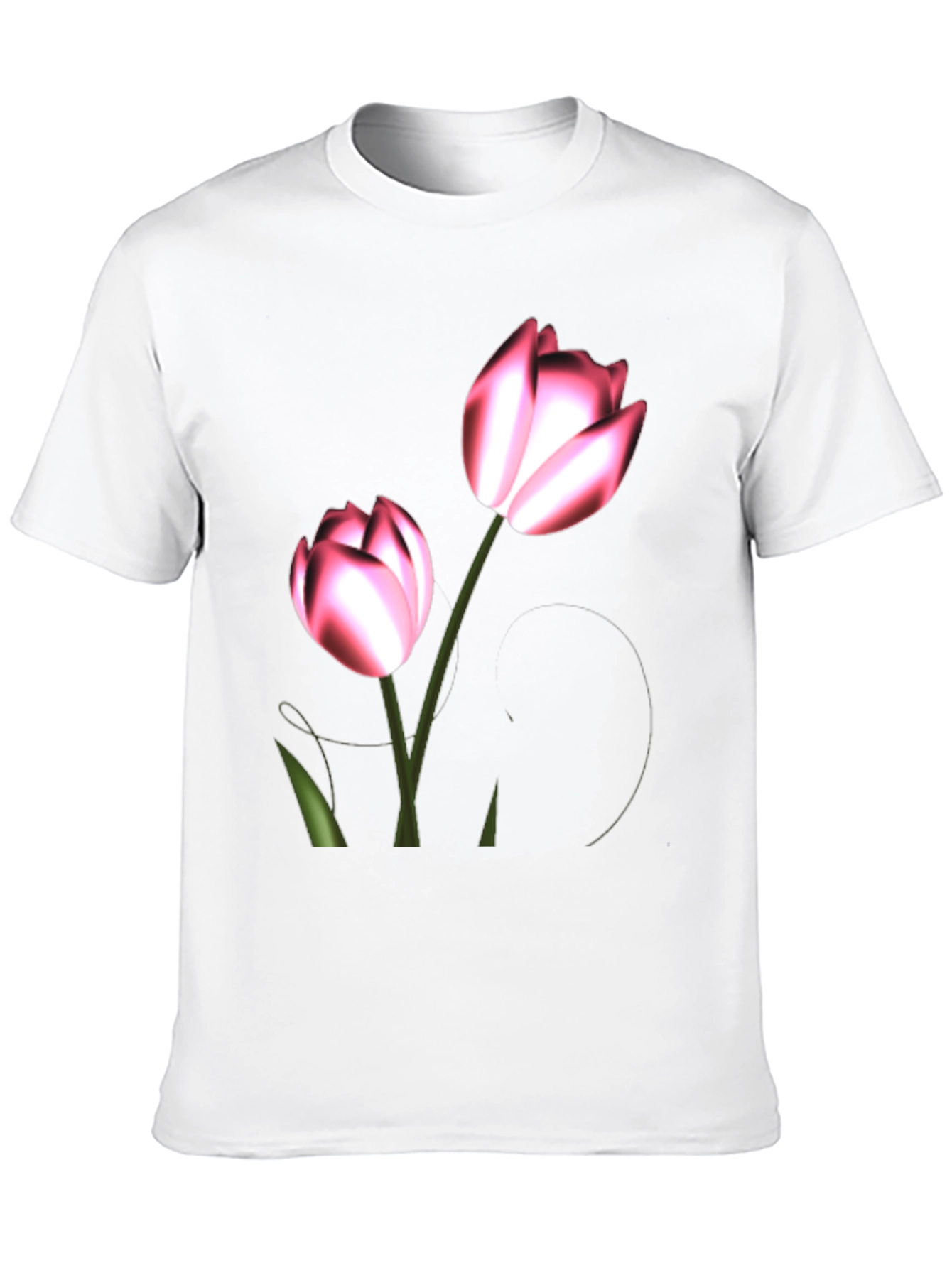 Floral Print Black T-Shirt