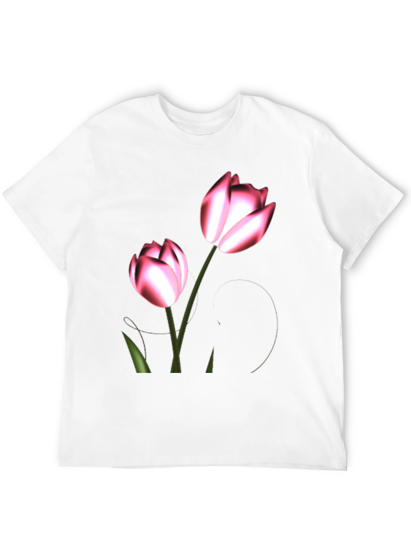 Floral Print Black T-Shirt