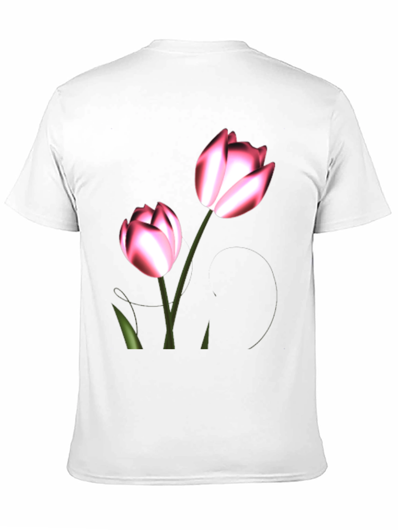 Floral Print Black T-Shirt