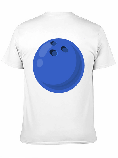 Bowling Ball Graphic Tee - Black Cotton T-Shirt