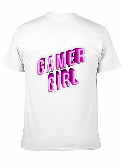 Gamer Girl Black T-Shirt - Playful Style