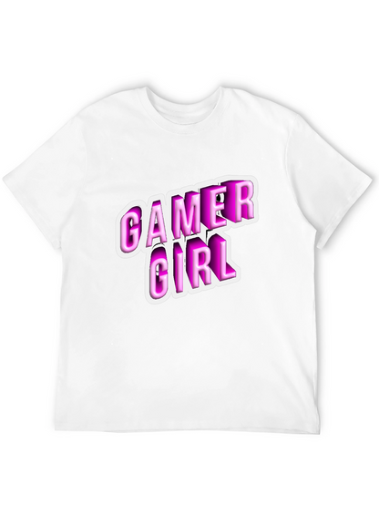 Gamer Girl Black T-Shirt - Playful Style