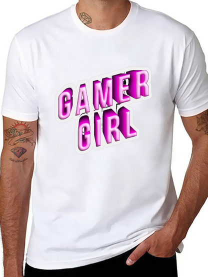 Gamer Girl Black T-Shirt - Playful Style