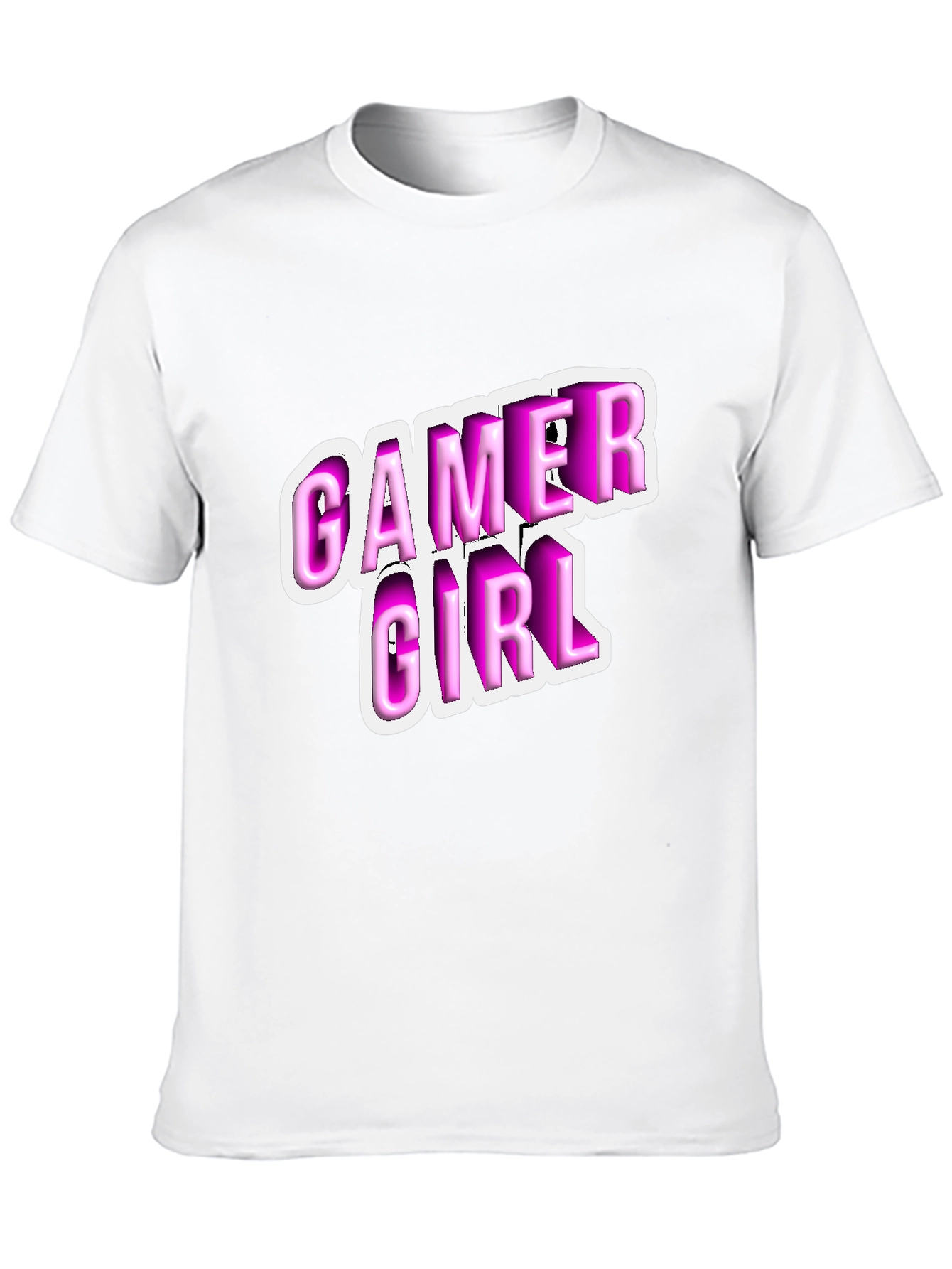 Gamer Girl Black T-Shirt - Playful Style