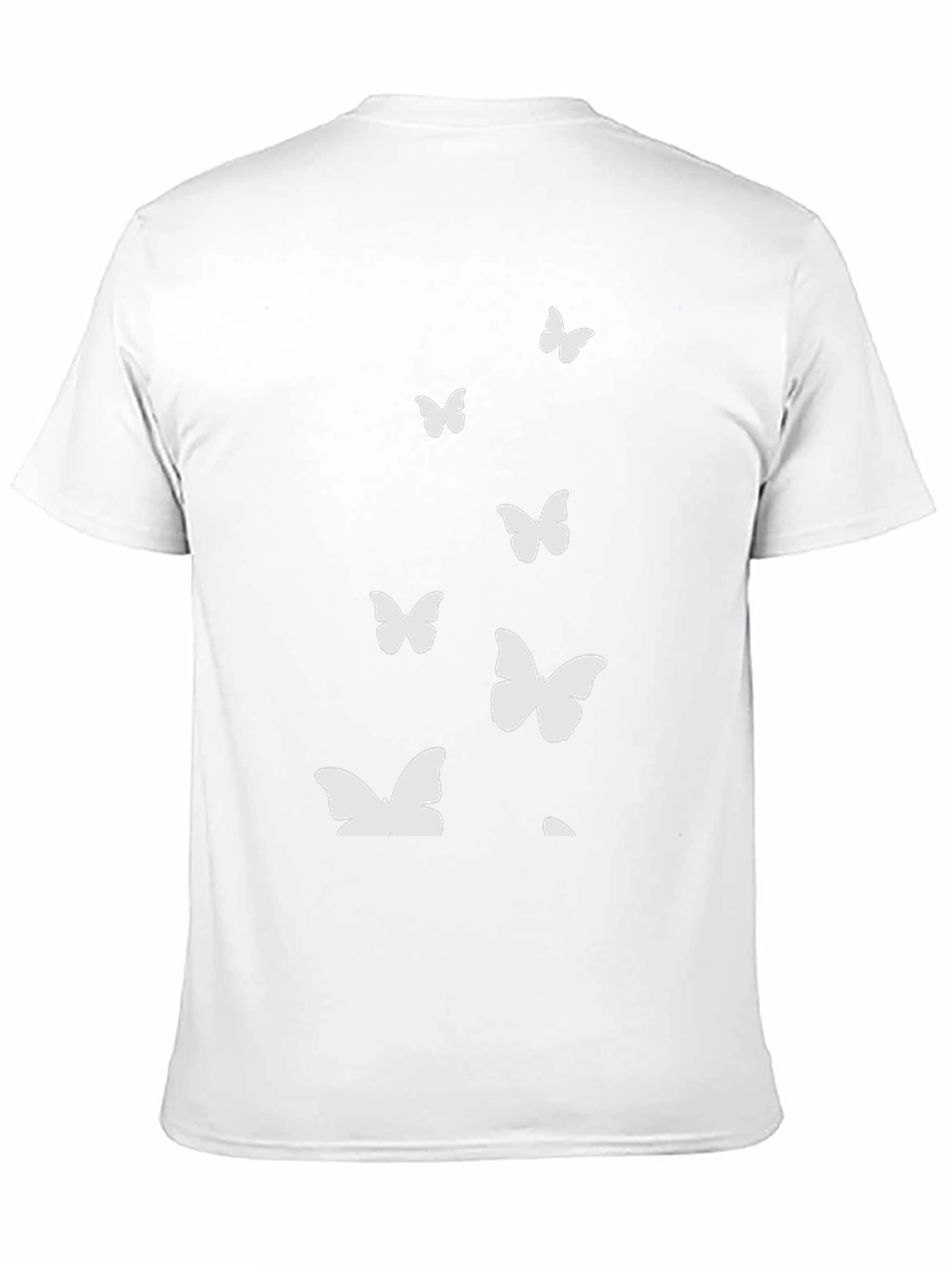 Butterfly Graphic Print Crew Neck Tee