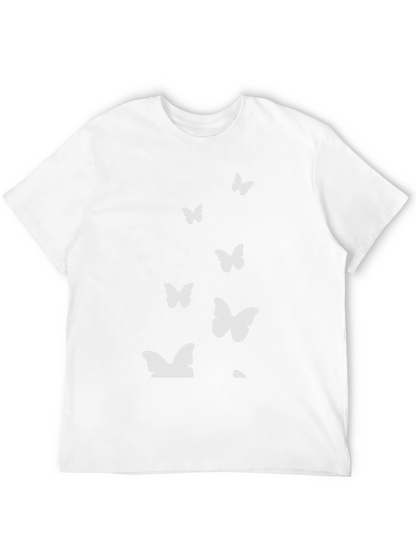 Butterfly Graphic Print Crew Neck Tee