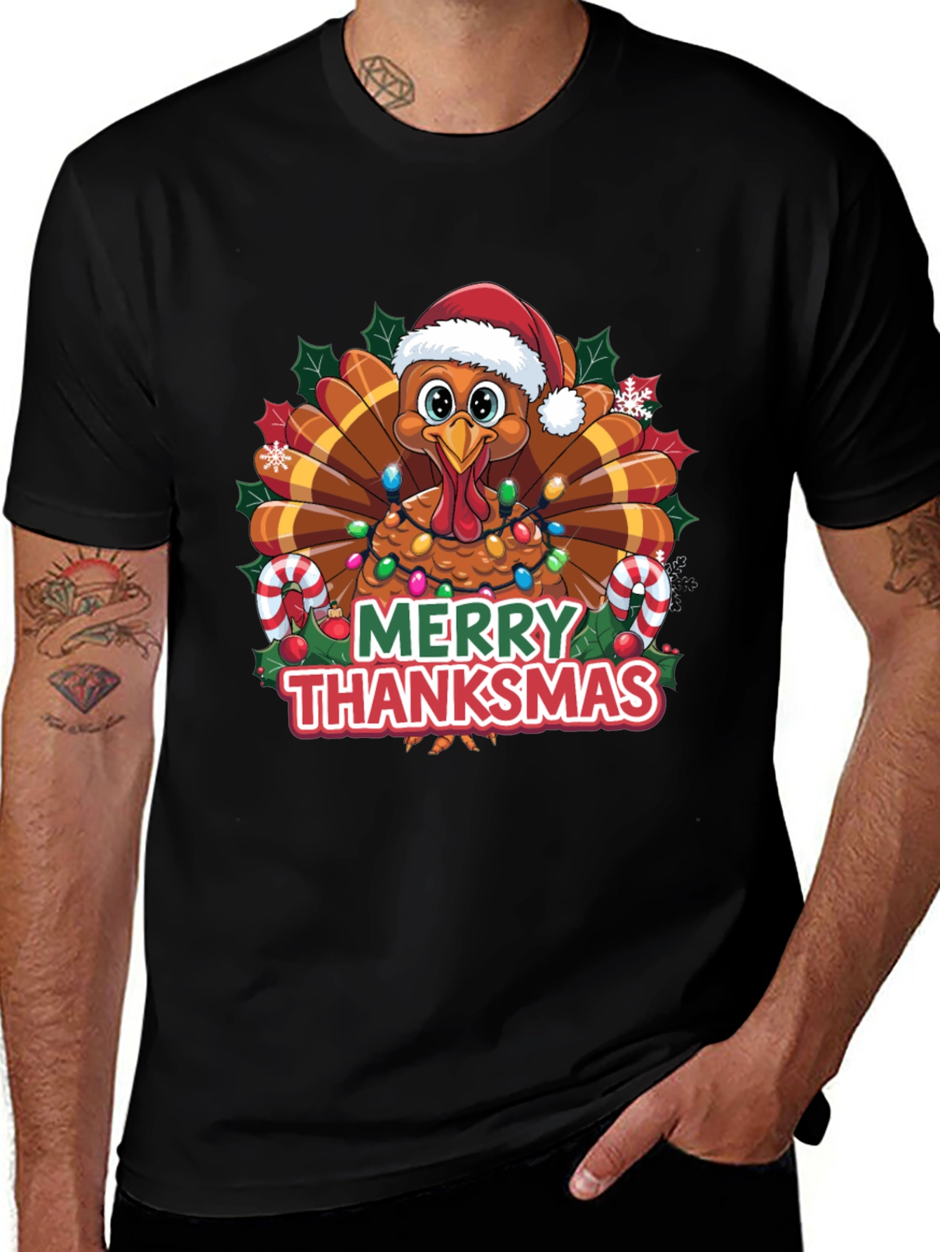 Merry Thanksmas Turkey T-Shirt