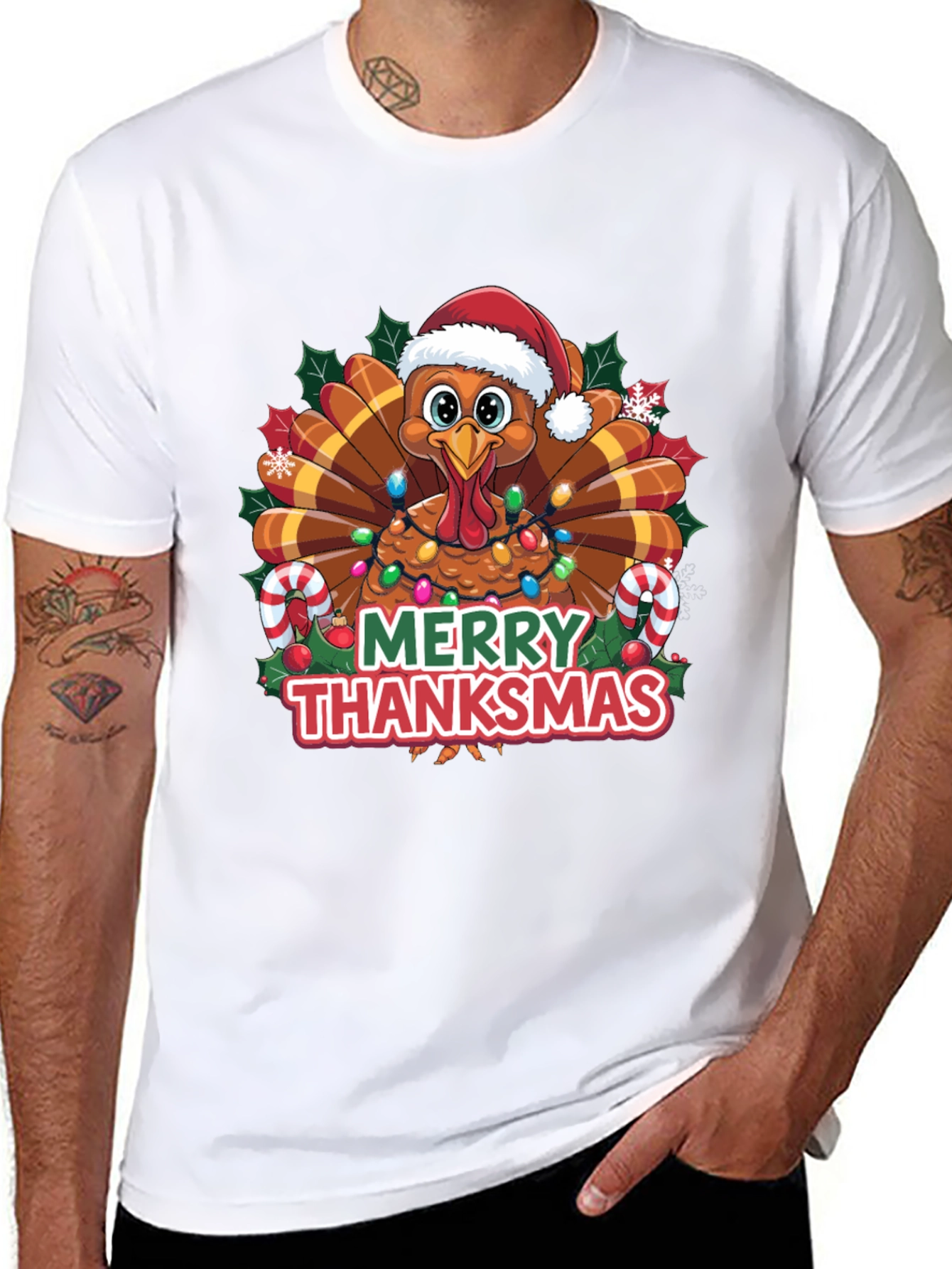Merry Thanksmas Turkey T-Shirt