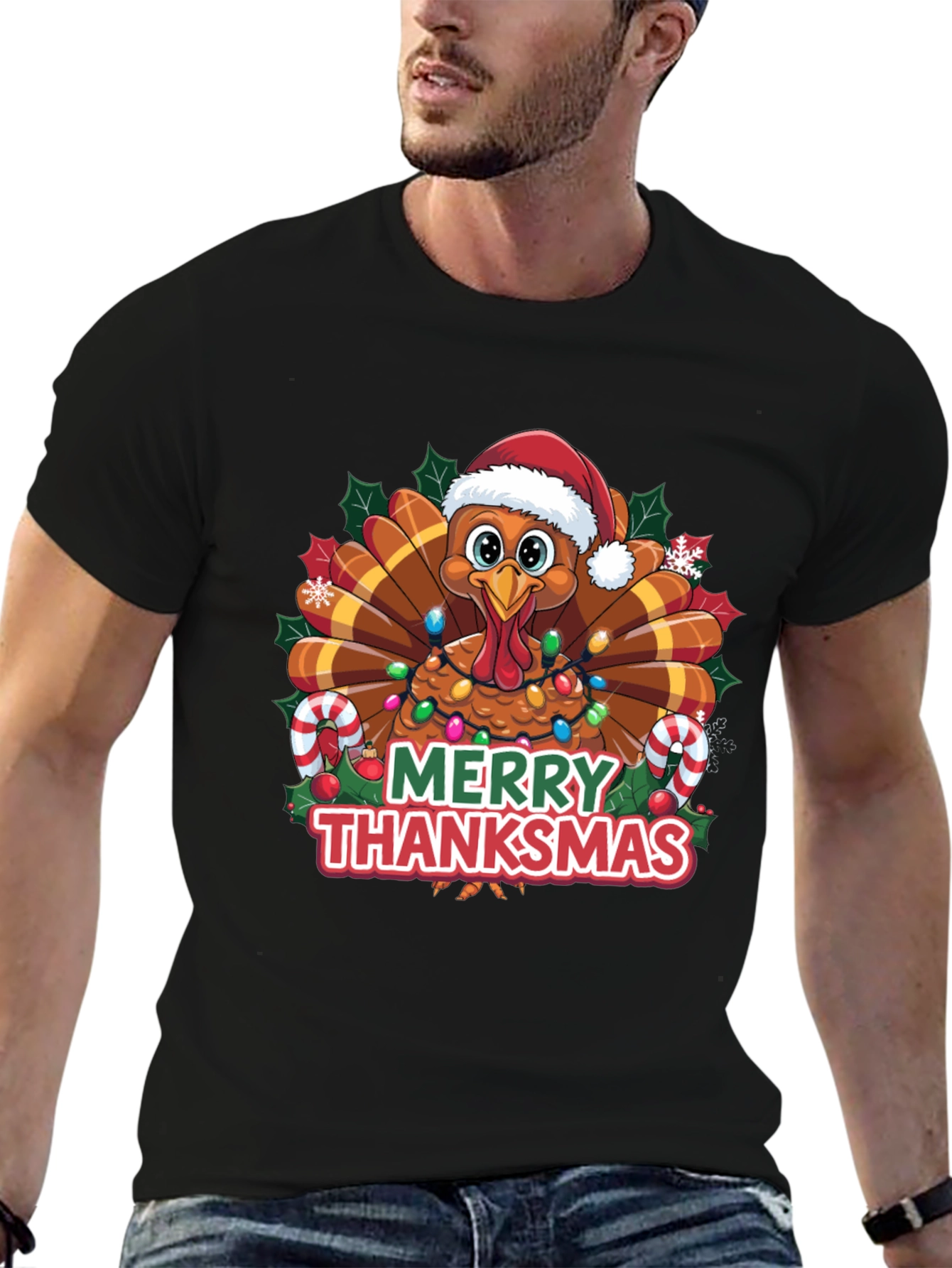Merry Thanksmas Turkey T-Shirt