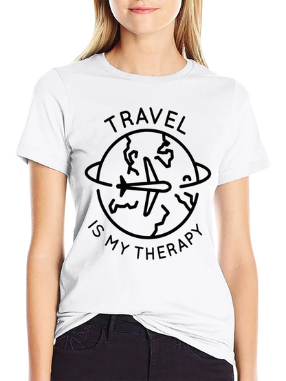 Travel Therapy Graphic Tee - Mens Black T-Shirt