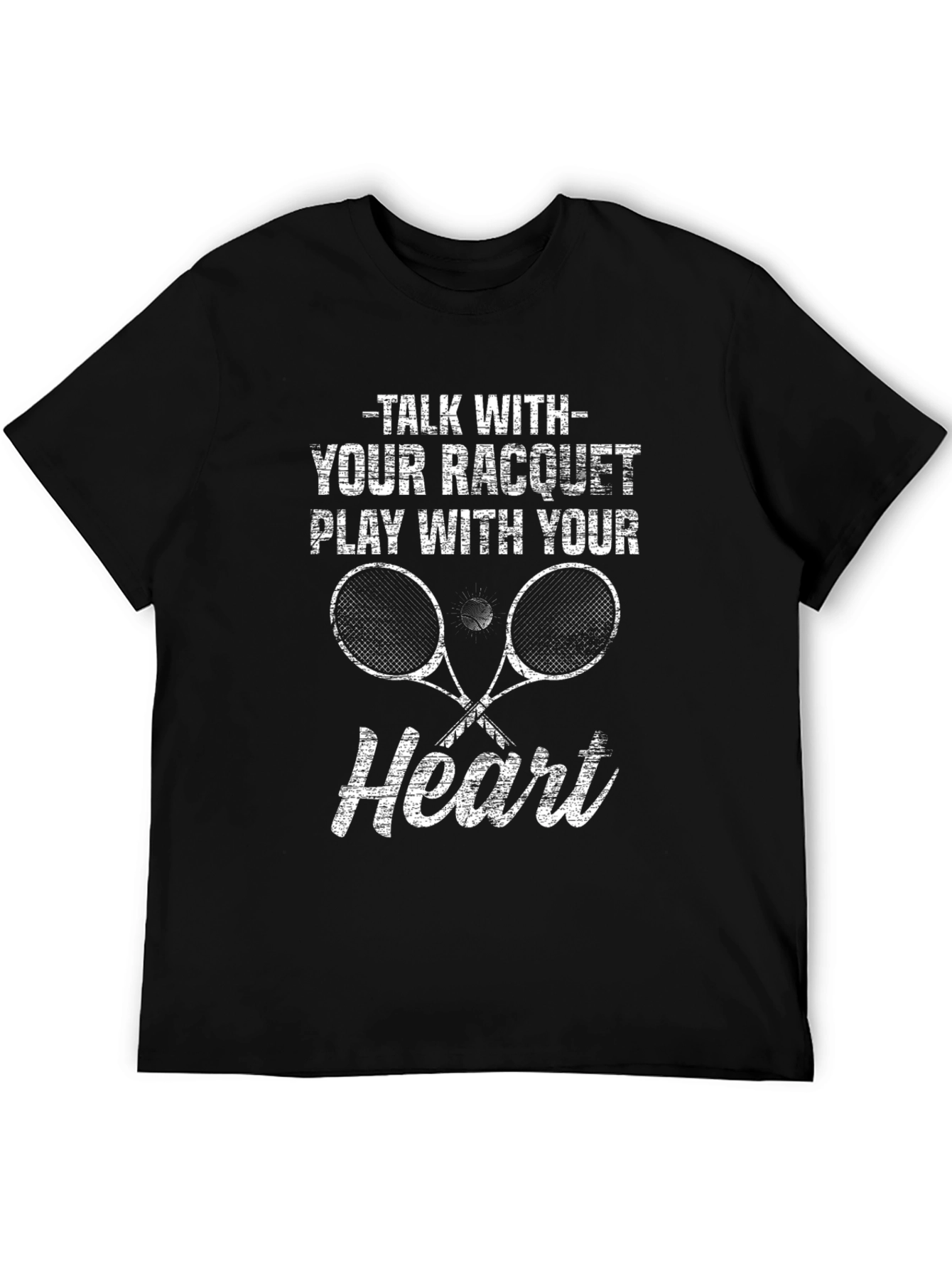 Tennis Racquet Heart T-Shirt