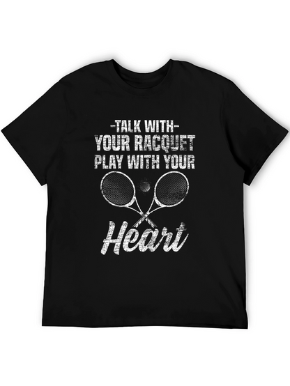 Tennis Racquet Heart T-Shirt