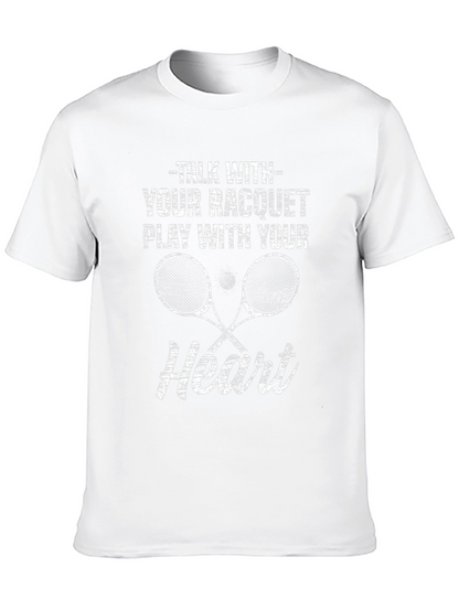 Tennis Racquet Heart T-Shirt