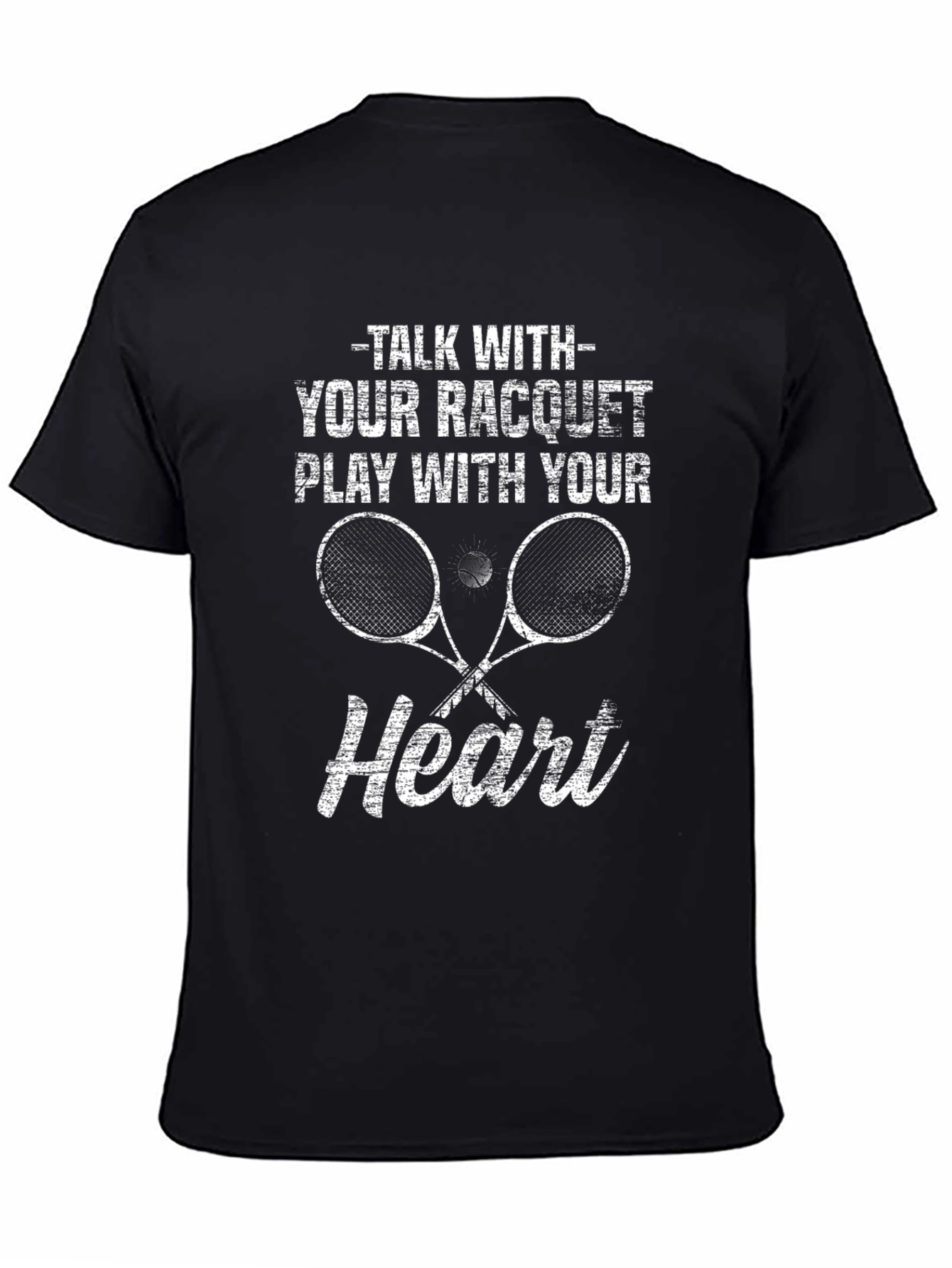 Tennis Racquet Heart T-Shirt