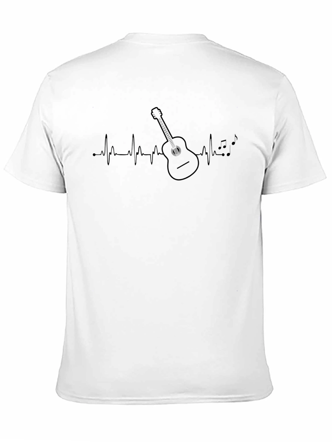 Guitar Heartbeat Graphic Tee - Music Lover T-Shirt