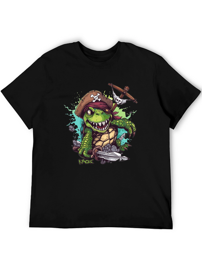 Pirate Turtle Graphic Tee - Unique Design