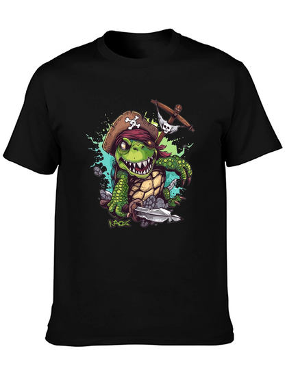Pirate Turtle Graphic Tee - Unique Design