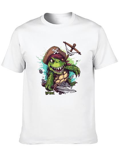 Pirate Turtle Graphic Tee - Unique Design