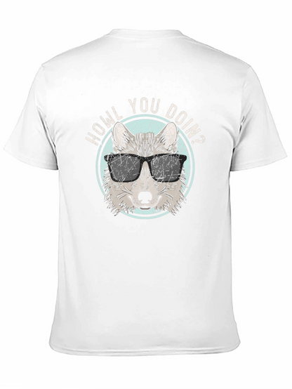Howl You Doin? T-Shirt | Wolf in Sunglasses